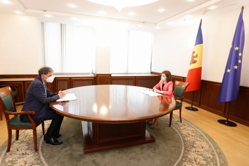 Maia Sandu s-a întâlnit cu Ambasadorul Statului Israel în Republica Moldova, Eliav Belotsercovsky